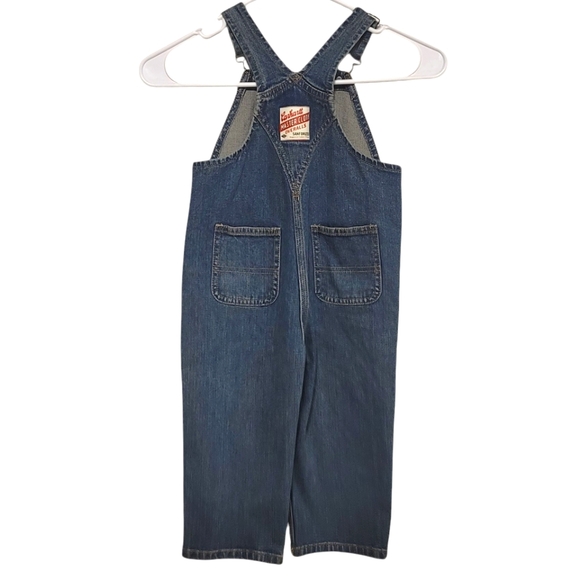 Carhartt Kids Overalls Denim Blue Jeans Pants Romper Toddler Little Boys Size 2T - Picture 2 of 13